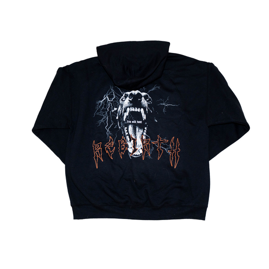 DOBERMAN HOODIE - BLACK