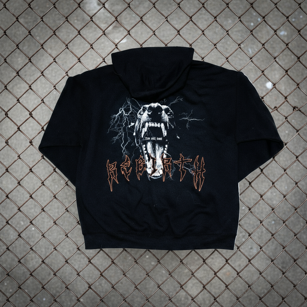 DOBERMAN HOODIE - BLACK