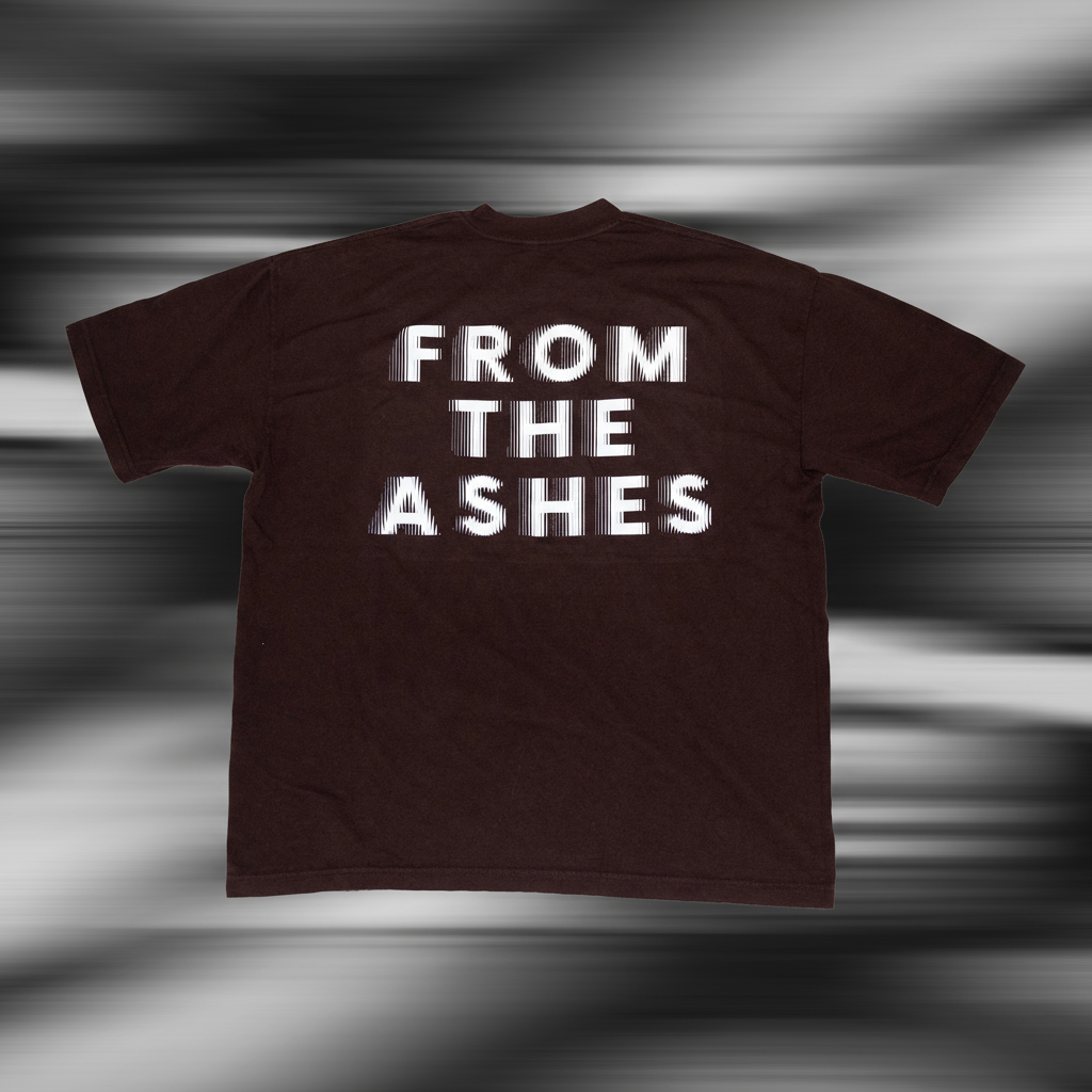 BLUR TEE - BROWN