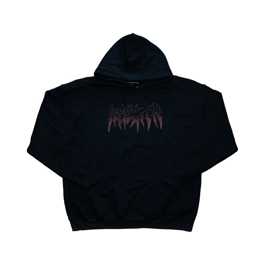 RAGING SERPENT HOODIE - BLACK