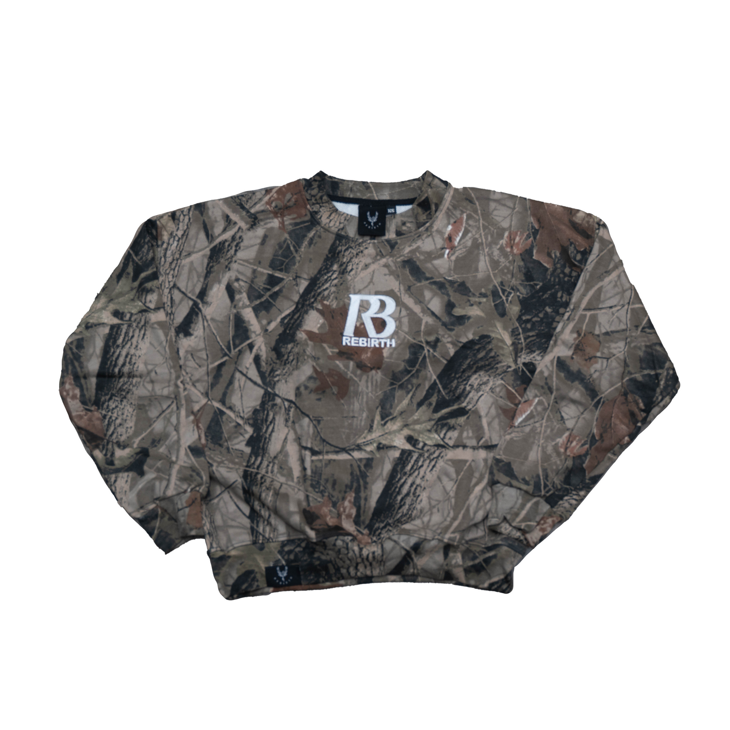 REBIRTH DISTRESSED CREWNECK - CAMO