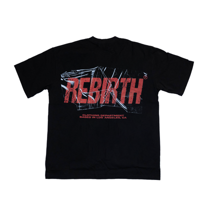 REBIRTH REBUILT TEE - RED / BLACK