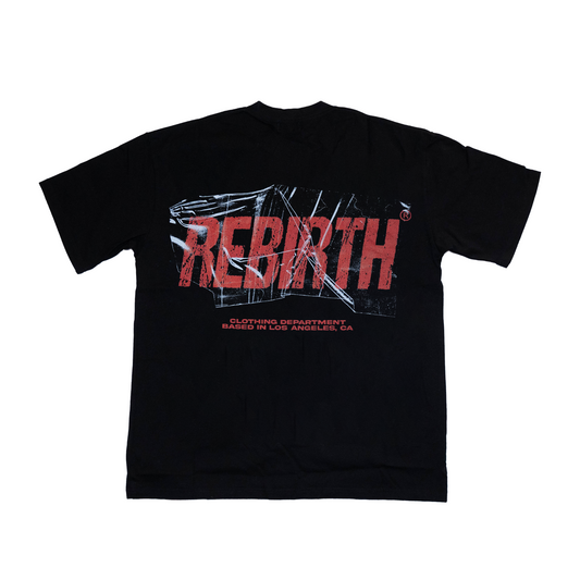REBIRTH REBUILT TEE - RED / BLACK