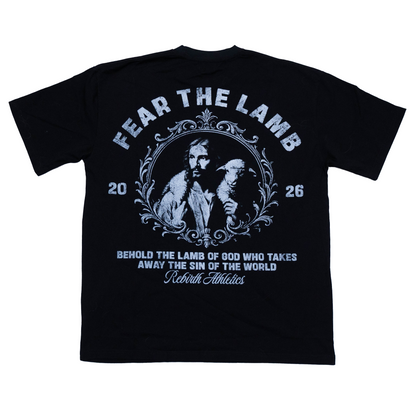 FEAR THE LAMB TEE - BLACK