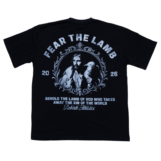 FEAR THE LAMB TEE - BLACK