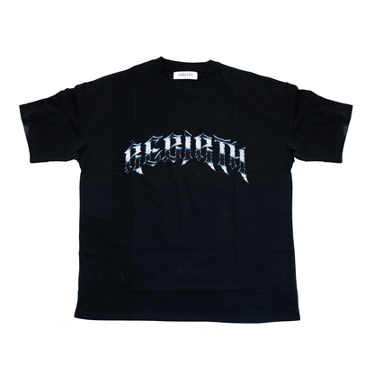 REBIRTH SKULL TEE - BLACK