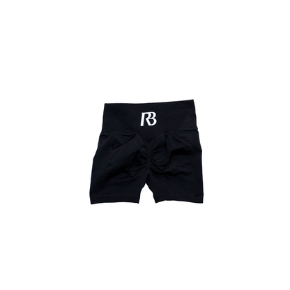 REBITH SCULPT SHORTS - BLACK