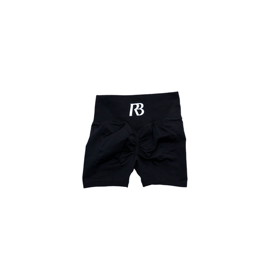 REBITH SCULPT SHORTS - BLACK