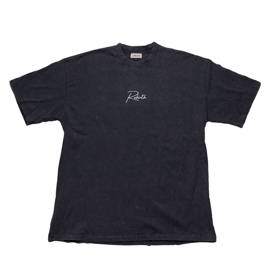 SCRIPT TEE - VINTAGE GREY