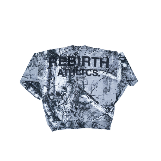 CREWNECK CAMO BLACK AND WHITE