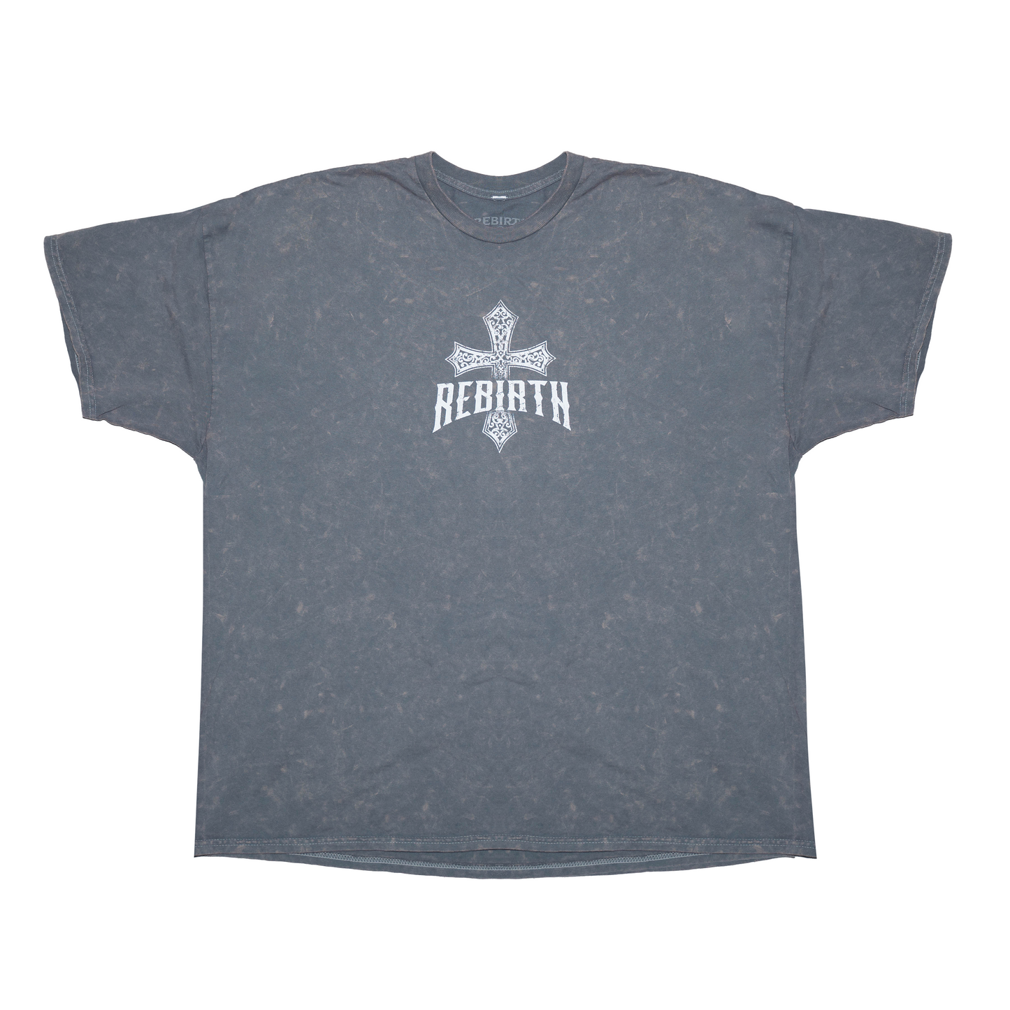 IRON FAITH TEE – WASHED GREY