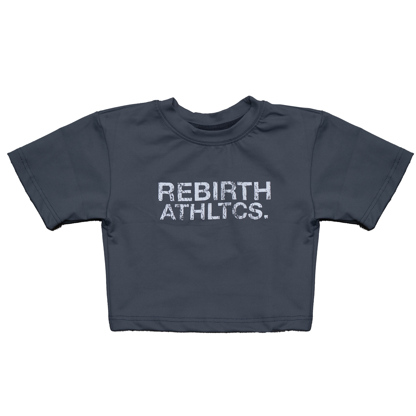 REBIRTH WOMENS CROP TEE - GREY