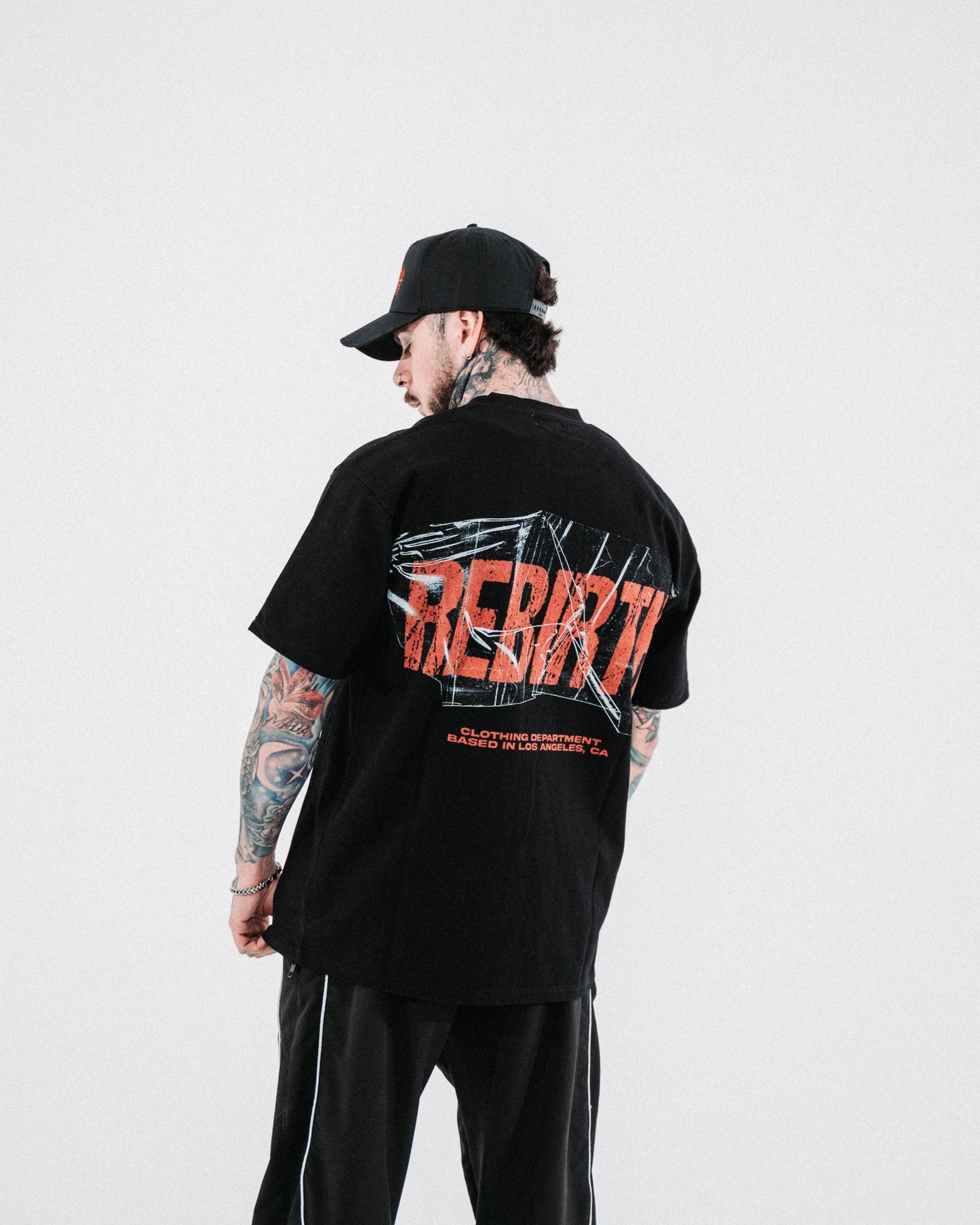REBIRTH REBUILT TEE - RED / BLACK