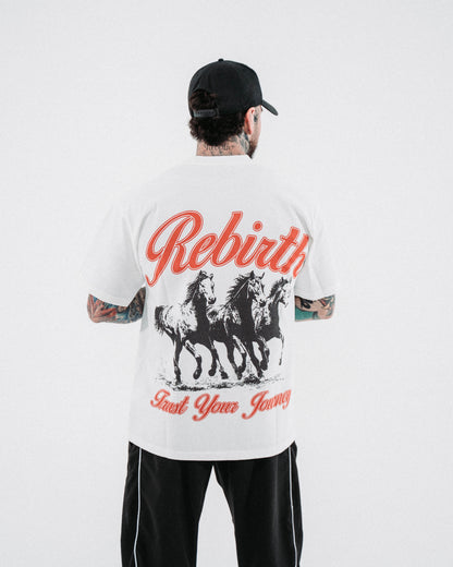 REBIRTH STAMPEDE TEE - WHITE