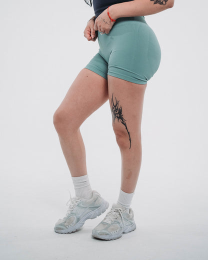 REBITH SCULPT SHORTS - SAGE GREEN