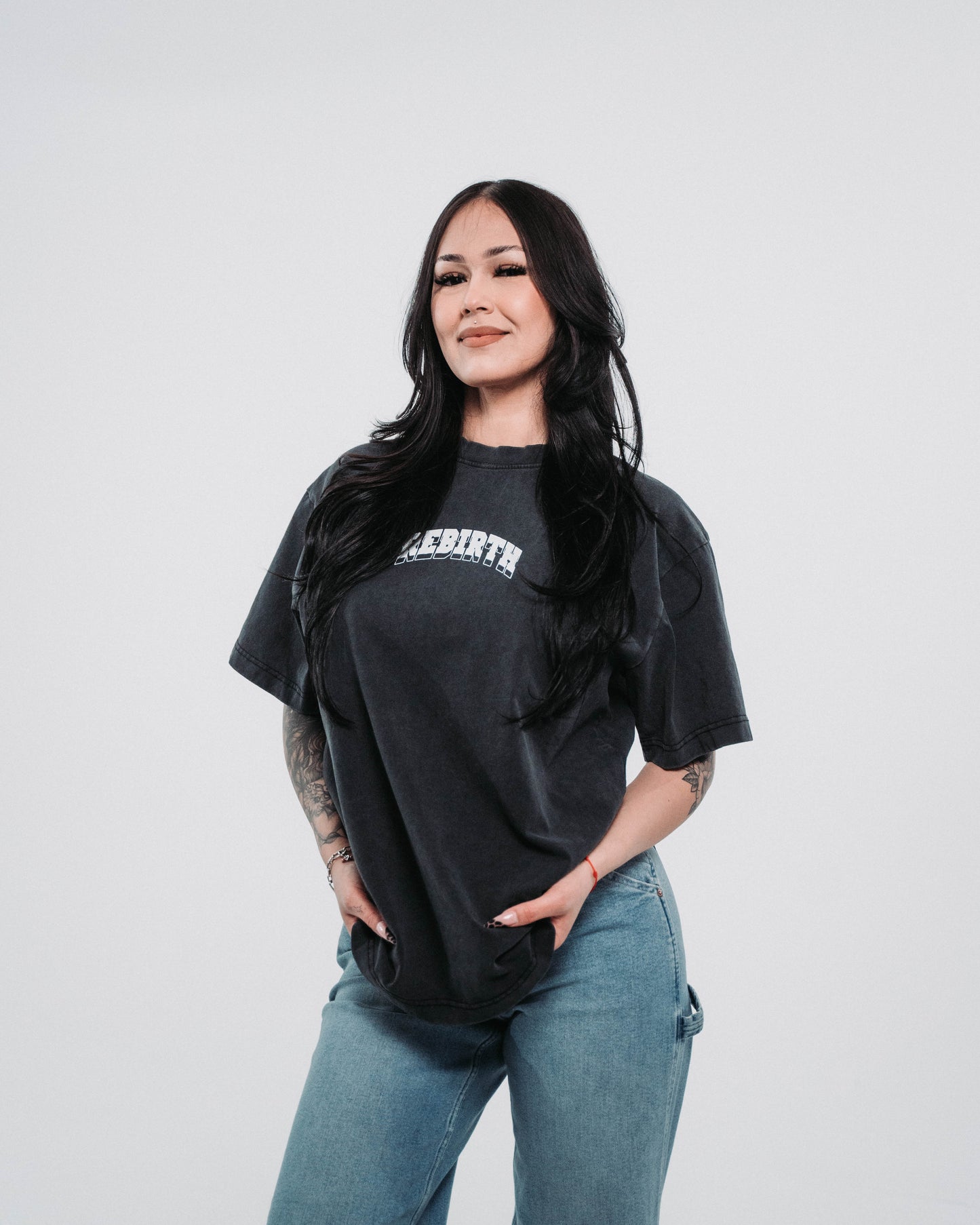 REBIRTH ANGEL TEE - VINTAGE BLACK