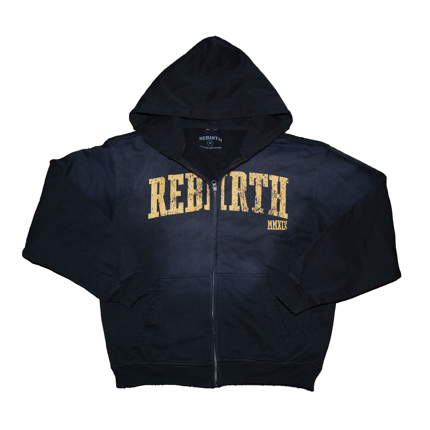 REBIRTH ZIP UP - VINTAGE BLACK