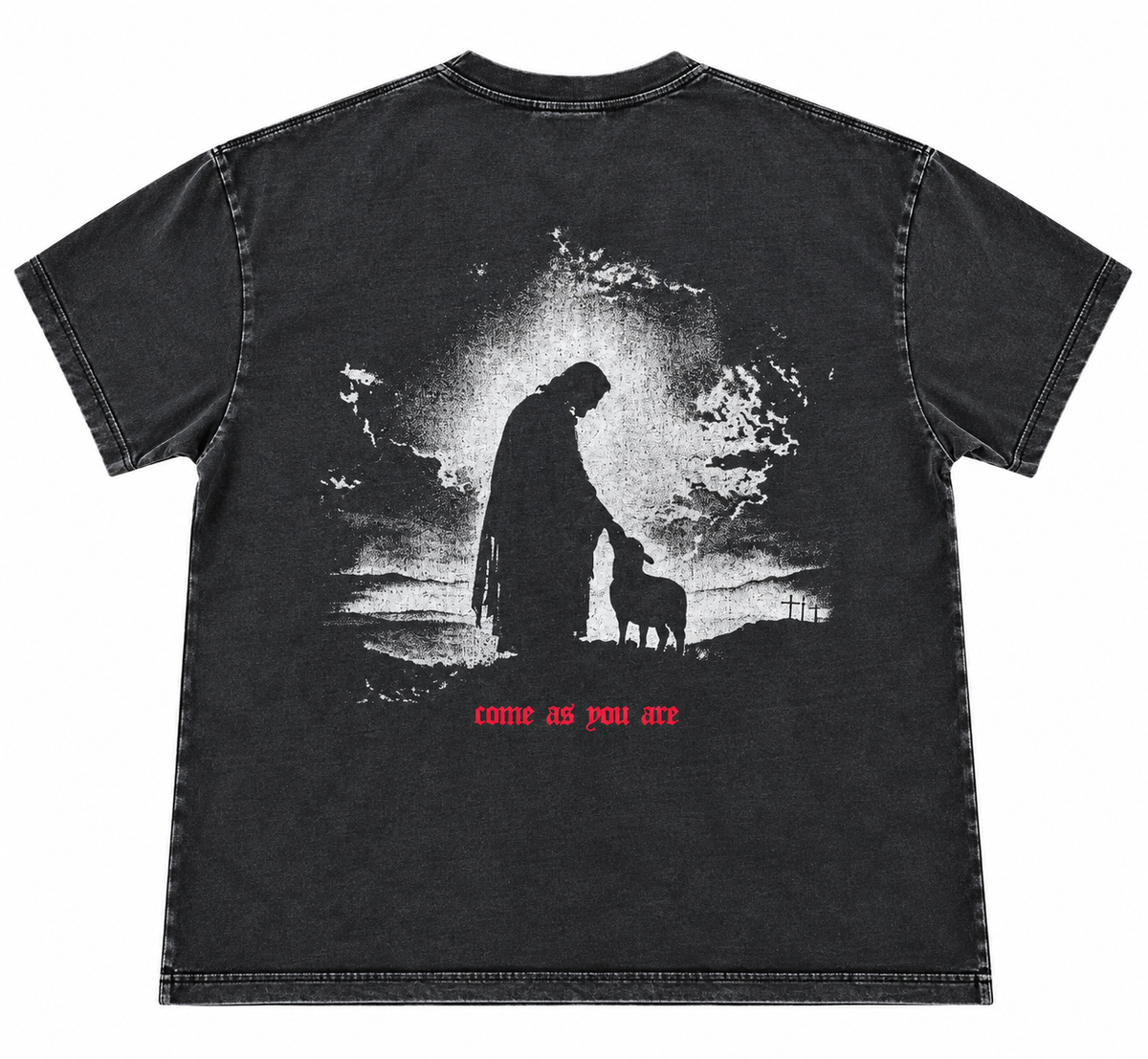 Walk By Faith Tee — Vintage Black
