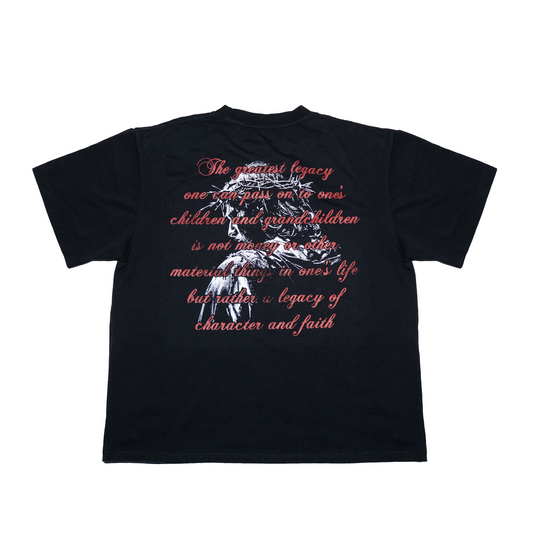 JESUS CROP TEE - BLACK