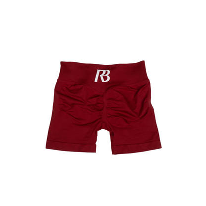 CLASSIC SCRUNCH SHORTS- RED