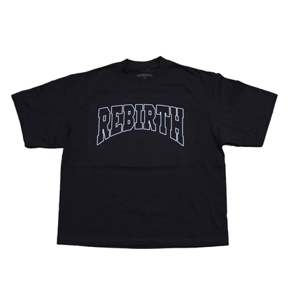 REBIRTH SERPENT SKULL TEE - CHARCOAL CROPPED