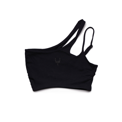 Signature Everyday Sports bra - BLACK / BLACK. Pad less.