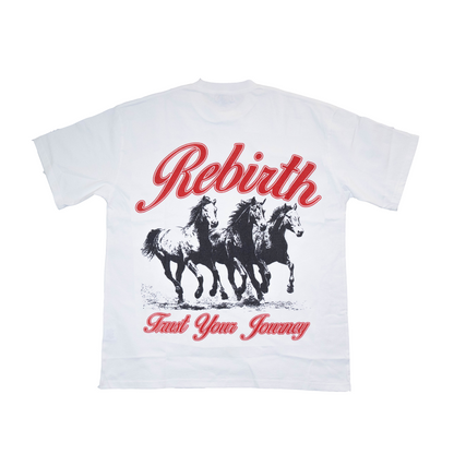 REBIRTH STAMPEDE TEE - WHITE