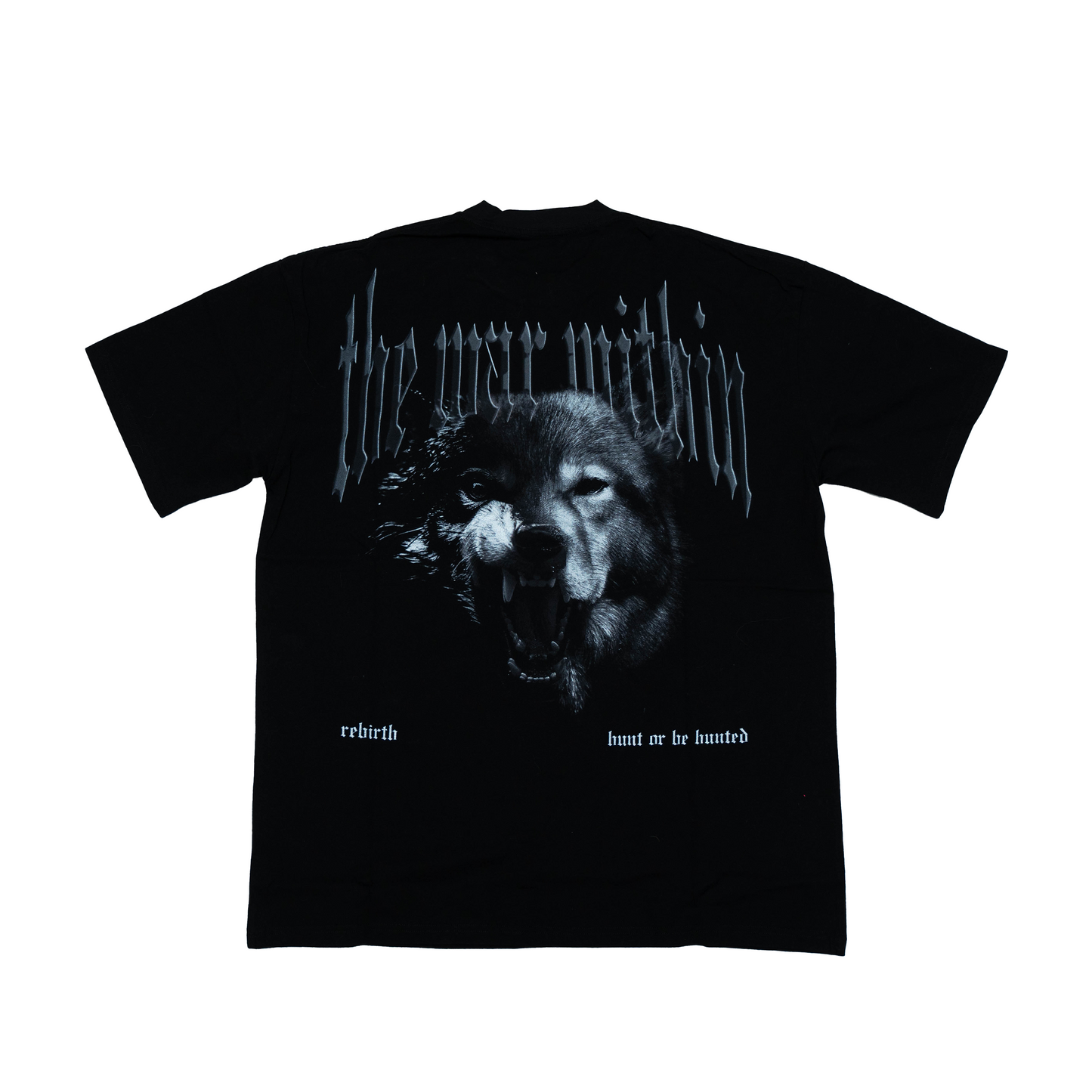 REBIRTH WOLVES TEE - BLACK