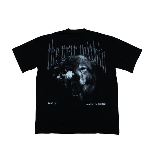 REBIRTH WOLVES TEE - BLACK