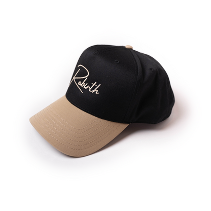 SCRIPT HAT - BLACK / TAN