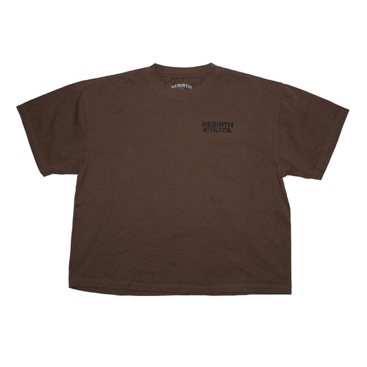 ESSENTIAL CROP TEE - BROWN
