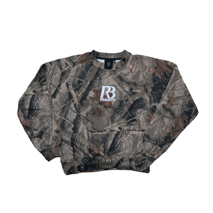 REBIRTH DISTRESSED CREWNECK - CAMO