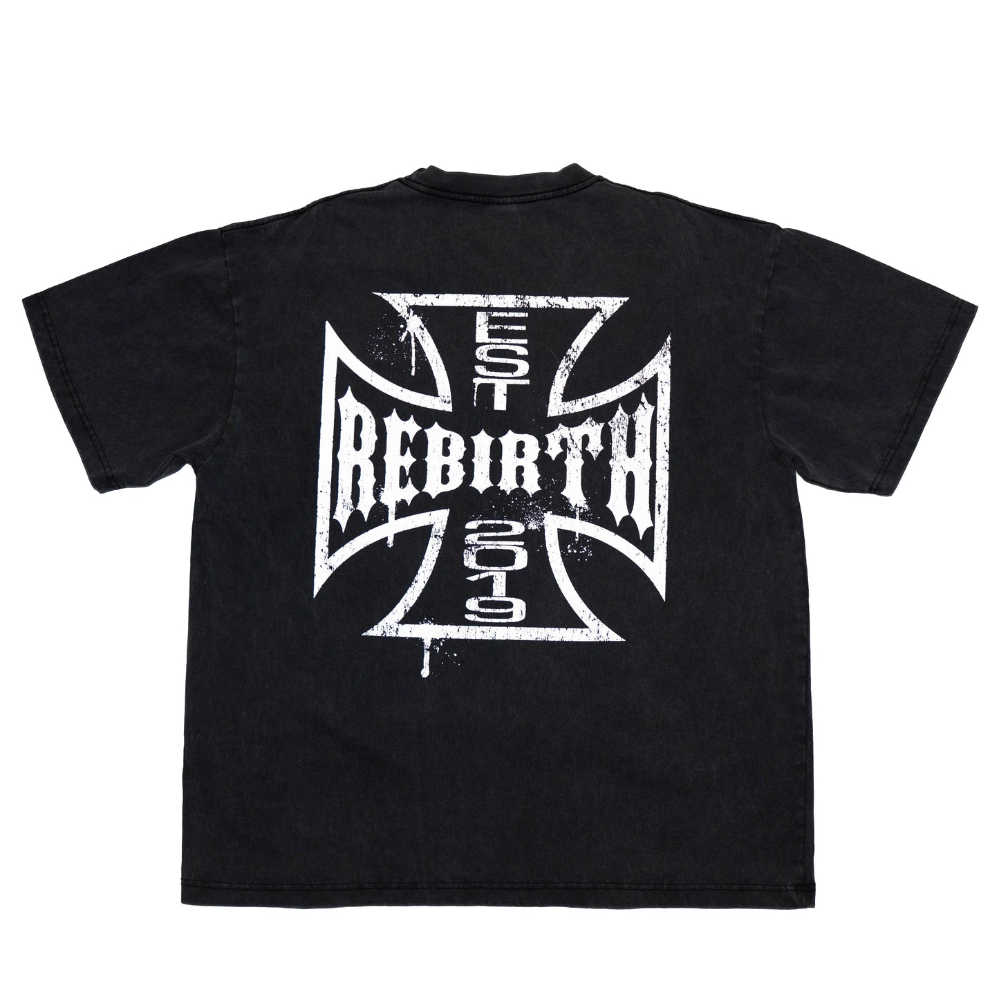 SIGNATURE TEE - BLACK WASH