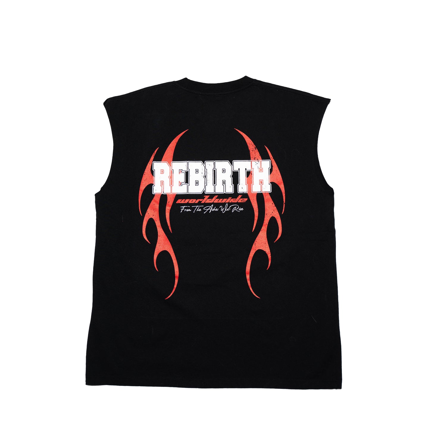 WORLDWIDE CUT OFF TEE - BLACK