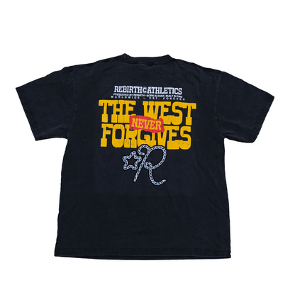 REBIRTH WESTERN TEE - VINTAGE BLACK
